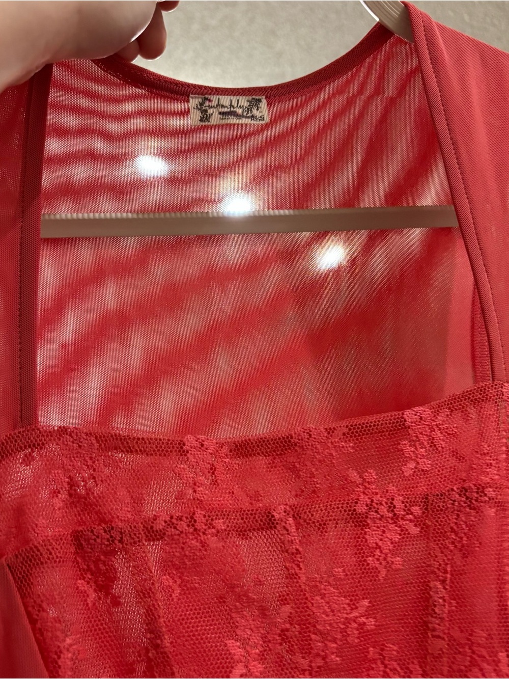 Free People Red Sleeveless Corset Lace Bodycon Dress NWOT - Picture 7 of 10